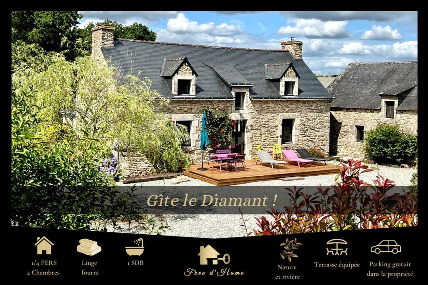 Diamant, Vallee Du Scorff, Nature, Bien-etre Holiday home